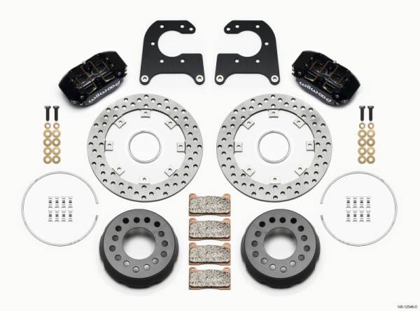 Wilwood - Wilwood 140-12546-D Wilwood Dynapro Lug Mount Single Rear Dynamic Kit SA Drilled Big Ford New Style 2.50in Offset