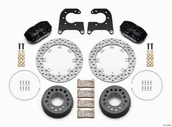 Wilwood - Wilwood 140-12548-D Wilwood Dynapro Lug Mount Single Rear Dynamic Kit SA Drilled 58-64 Olds/Pont 1/2in Studs