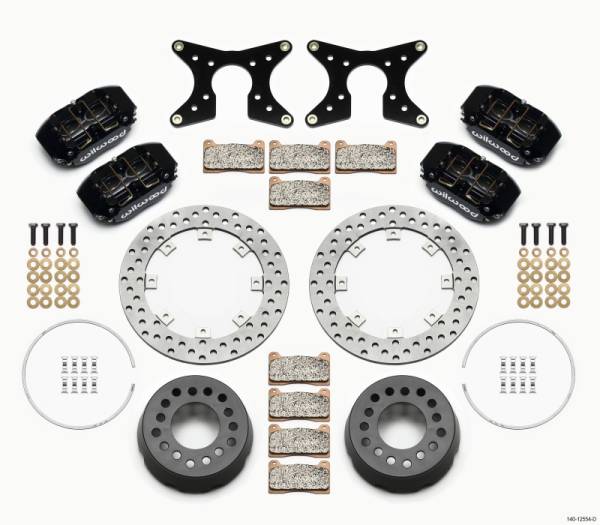 Wilwood - Wilwood 140-12554-D Wilwood Dynapro Lug Mount Dual Rear Dynamic Kit SA Drilled 58-64 Olds/Pont 1/2in Studs