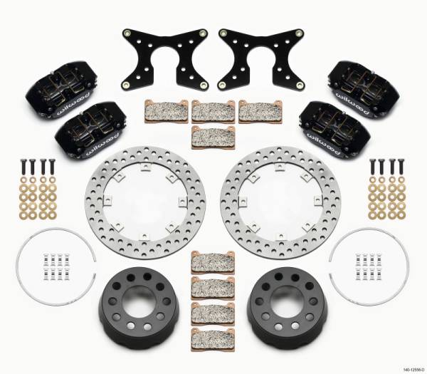 Wilwood - Wilwood 140-12556-D Wilwood Dynapro Lug Mount Dual Rear Dynamic Kit SA Drilled 58-64 Olds/Pont .690in Studs