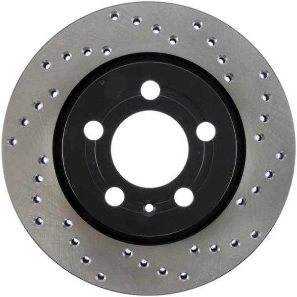 Stoptech - Stoptech 128.33069L StopTech 03-05 VW Golf GTi (vented rear discs) Drilled Left Rear Rotor