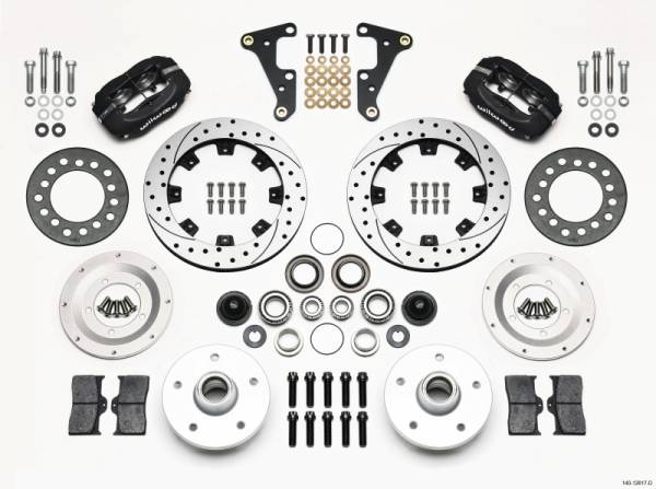 Wilwood - Wilwood 140-12617-D Wilwood Forged Dynalite Front Kit 11.75in Drilled 40-52 Oldsmobile