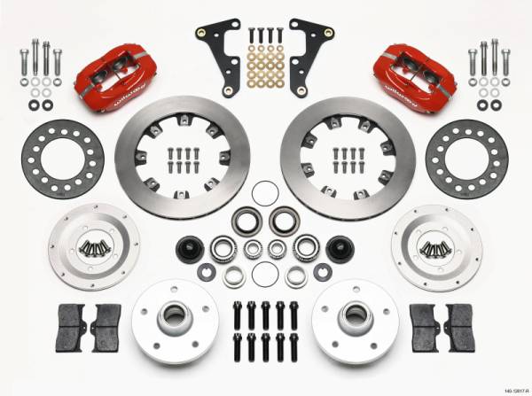Wilwood - Wilwood 140-12617-R Wilwood Forged Dynalite Front Kit 11.75in Red 40-52 Oldsmobile