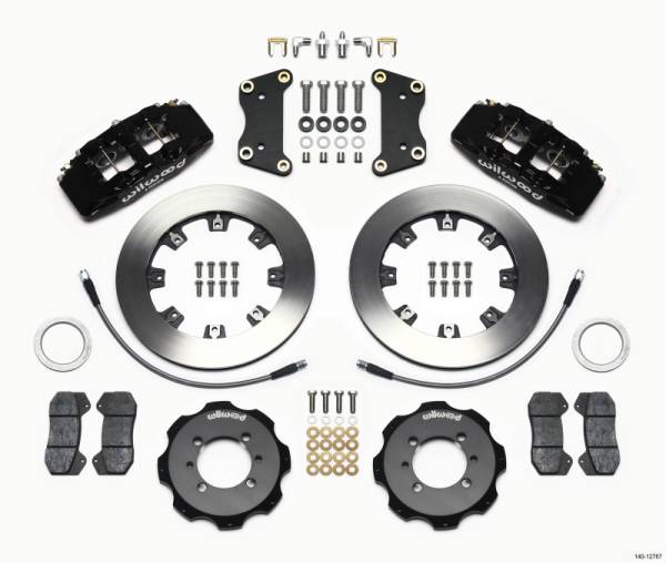 Wilwood - Wilwood 140-12767 Wilwood Dynapro 6 Front Hat Kit 12.19in 2012 Fiat 500 w/ Lines