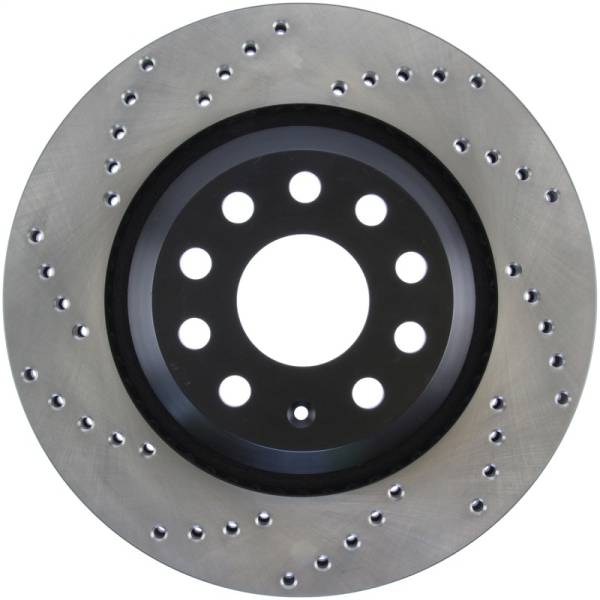 Stoptech - Stoptech 128.33113R StopTech 09-13 VW CC 3.6L VR6 / 08-09 & 12 Golf R/Golf R32 Drilled Right Rear Rotor