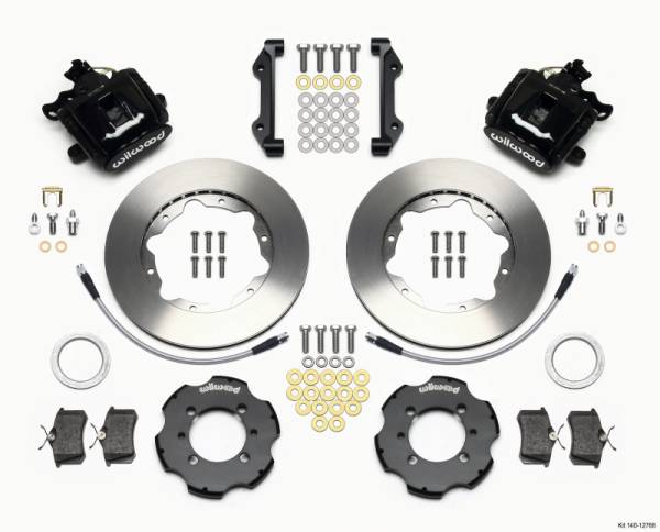 Wilwood - Wilwood 140-12768 Wilwood Combination Parking Brake Rear Kit 11.00in 2012 Fiat 500 w/ Lines