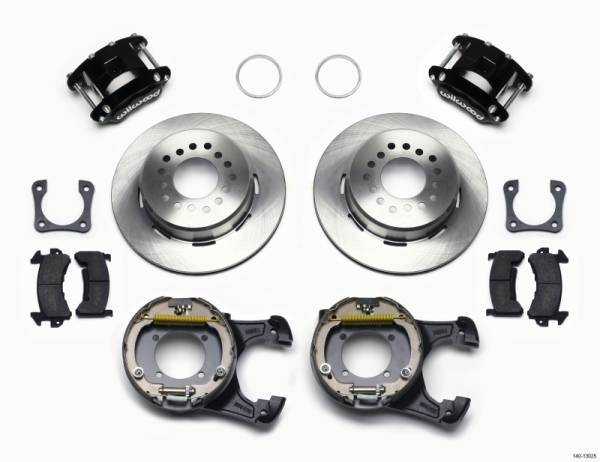 Wilwood - Wilwood 140-13025 Wilwood D154 P/S Park Brake Kit 12 Bolt 2.81in Offset Staggered Shock
