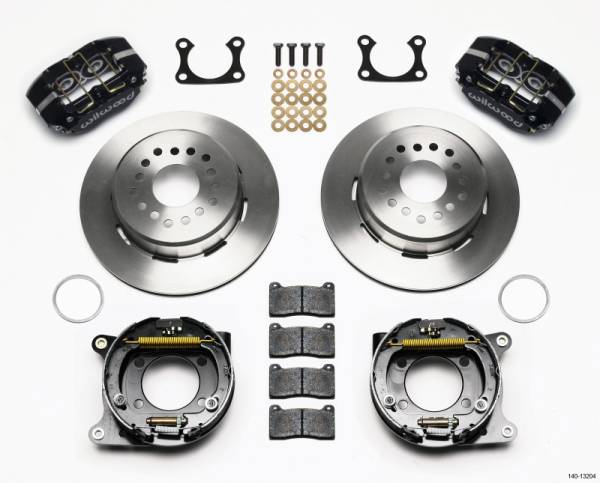 Wilwood - Wilwood 140-13204 Wilwood Dynapro Dust-Boot P/S Park Brake Kit Big Ford 2.36in Offset