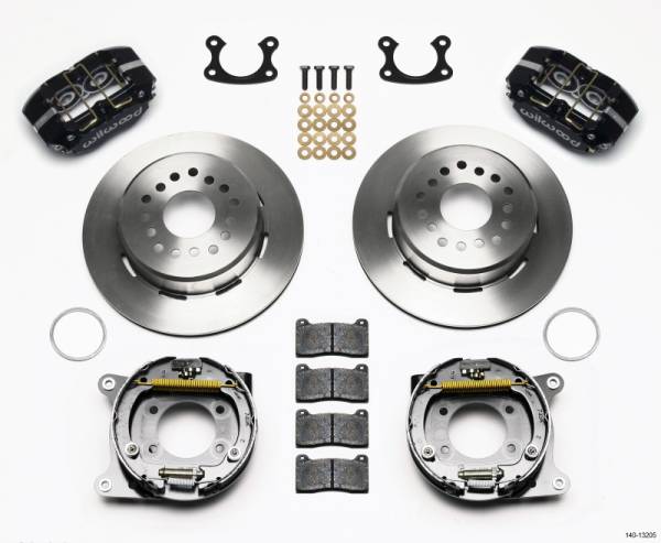 Wilwood - Wilwood 140-13205 Wilwood Dynapro Dust-Boot P/S Park Brake Kit Small Ford 2.66in Offset