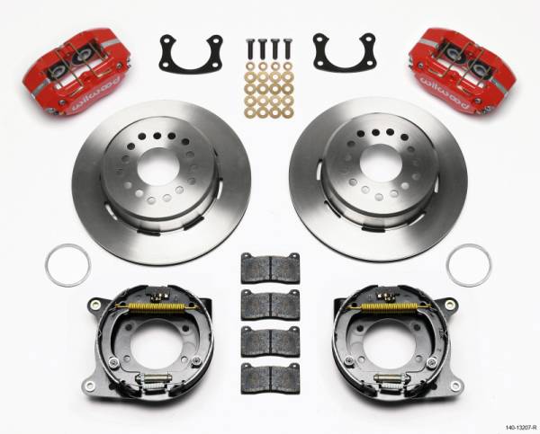 Wilwood - Wilwood 140-13207-R Wilwood Dynapro Dust-Boot P/S Park Brake Kit Red New Big Ford 2.50in Offset