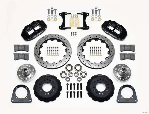 Wilwood - Wilwood 140-13224-D Wilwood Narrow Superlite 6R Front Hub Kit 12.88in Drilled TCI-IFS 71-78 (Pinto Based)