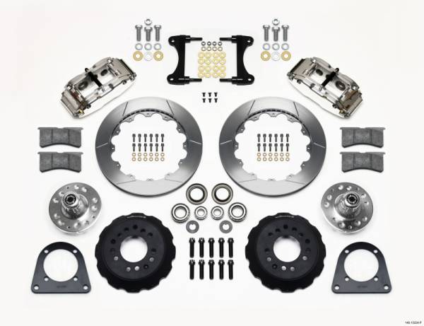 Wilwood - Wilwood 140-13224-P Wilwood Narrow Superlite 6R Front Hub Kit 12.88in Polished TCI-IFS 71-78 (Pinto Based)