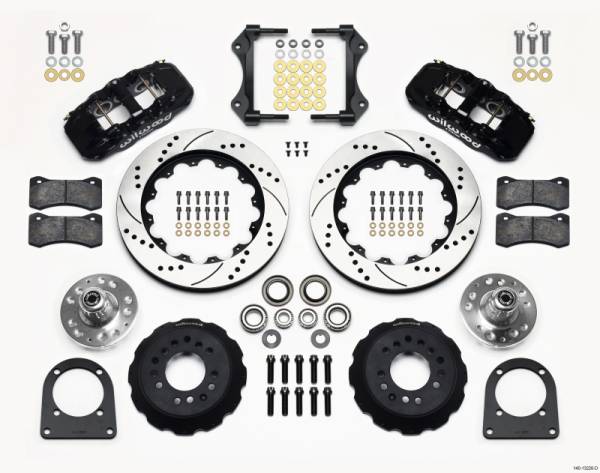 Wilwood - Wilwood 140-13226-D Wilwood AERO6 Front Hub Kit 14.00in Drilled TCI-IFS 71-78 (Pinto Based)