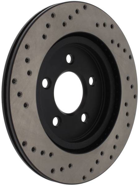 Stoptech - Stoptech 128.61087L StopTech 05-10 Ford Mustang V6/4.0L / GT V8/4.6L Cross Drilled Left Rear Rotor