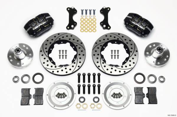 Wilwood - Wilwood 140-13345-D Wilwood Dynapro Dust-Boot Front Kit 11.00in Drilled WWE ProSpindle