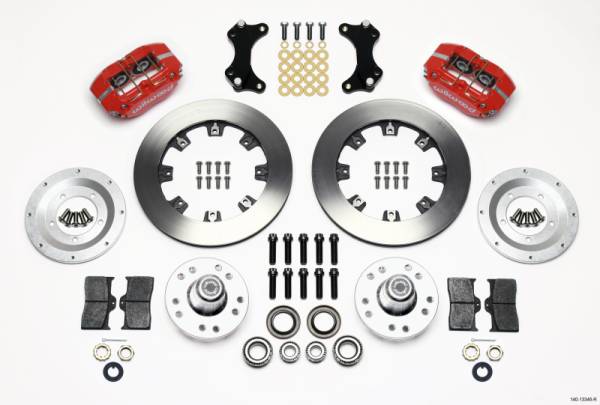 Wilwood - Wilwood 140-13346-R Wilwood Dynapro Dust-Boot Front Kit 12.19in Red WWE ProSpindle