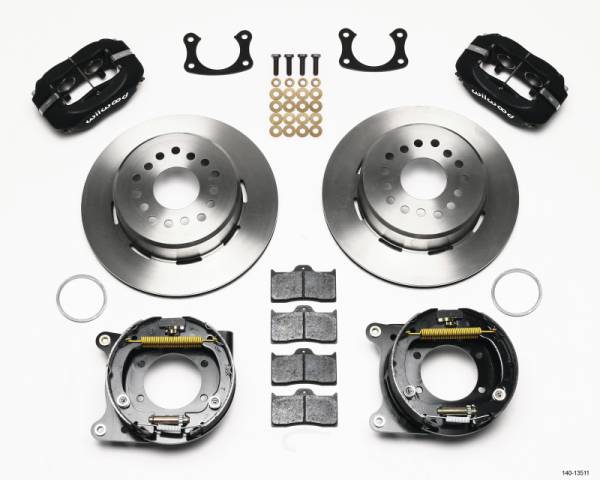 Wilwood - Wilwood 140-13511 Wilwood Forged Dynalite P/S Park Brake Kit BOP Axle 2.75in Bearing 2.75 Offset