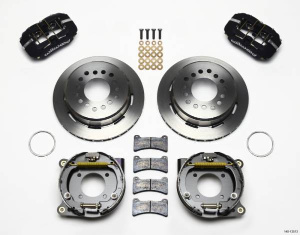 Wilwood - Wilwood 140-13513 Wilwood Dynapro Low-Profile 11.00in P-Brake Kit BOP Axle 2.75in Bearing 2.75 Offset