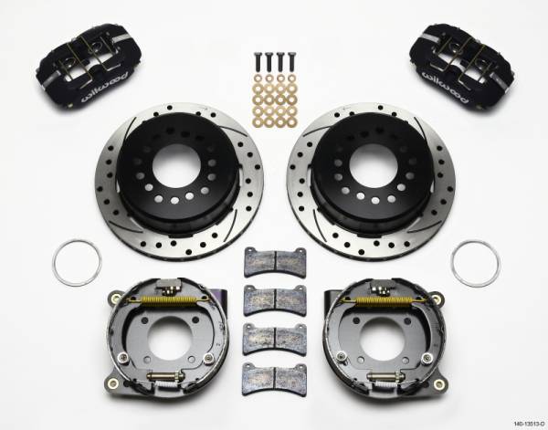 Wilwood - Wilwood 140-13513-D Wilwood Dynapro Low-Profile 11.00in P-Brake Kit Drilled BOP Axle 2.75in Bearing 2.75 Offset