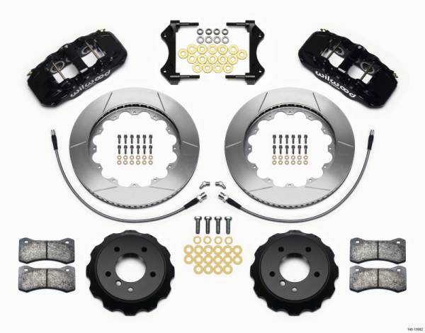 Wilwood - Wilwood 140-13582 Wilwood AERO6 Front Hat Kit 14.00 2007-2011 BMW E90 Series w/Lines