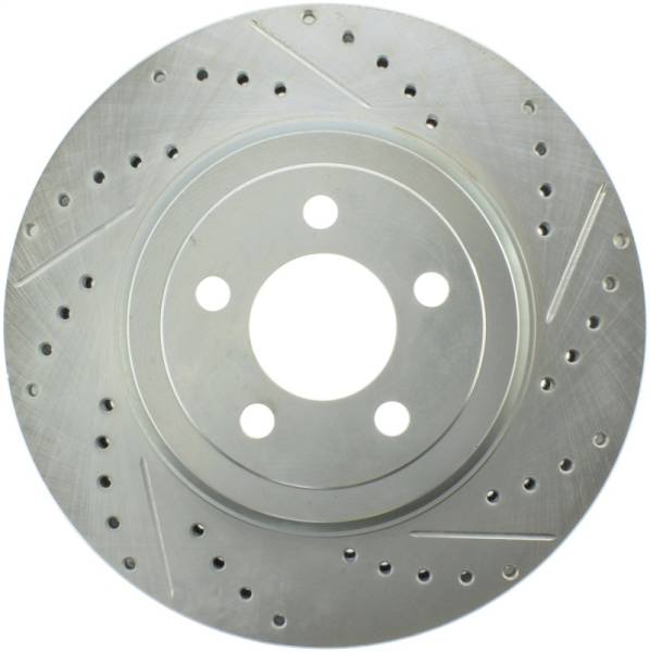 Stoptech - Stoptech 227.63061L StopTech Select Sport 10-14 Dodge Challenger Drilled and Slotted Front Left Brake Rotor