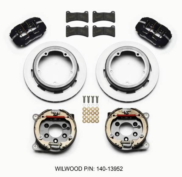 Wilwood - Wilwood 140-13952 Wilwood Dynapro Low-Profile 11.00in P-Brake Kit Strange Eng Floater 3.49in Offset
