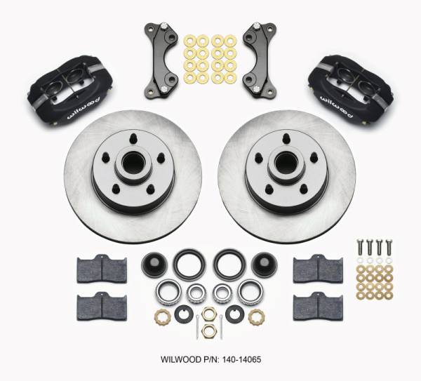 Wilwood - Wilwood 140-14065 Wilwood Forged Dynalite Front Kit 11.03in 1 PC Rotor&Hub WWE ProSpindle