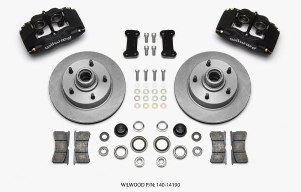 Wilwood - Wilwood 140-14190 Wilwood Forged Dynalite Front Kit 11.72in 1 PC Rotor&Hub Ford F100 1948-1956