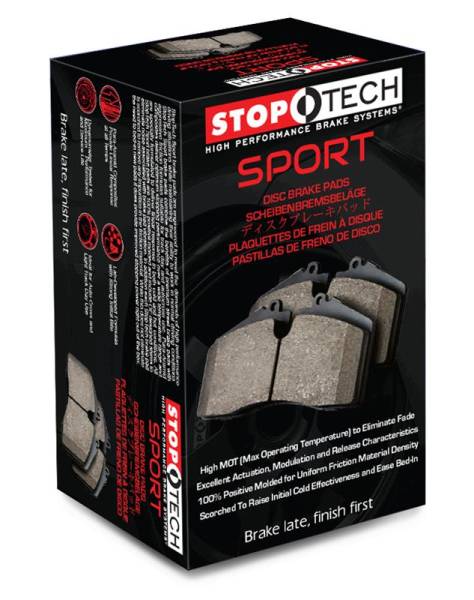 Stoptech - Stoptech 309.03400 StopTech 02-08 Audi A4 Quattro / 2/99-02 Audi S4 / 93-10 VW Golf GL/GLS Performance Rear Brake Pads