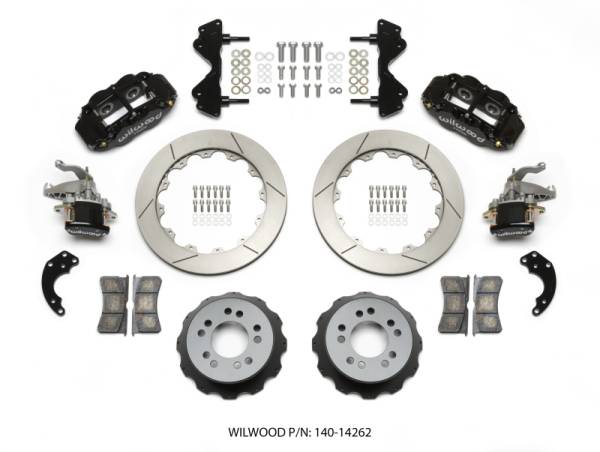Wilwood - Wilwood 140-14262 Wilwood Narrow Superlite 4R / MC4 Rear Kit 12.88 Currie Pro-Tour Unit Bearing Floater