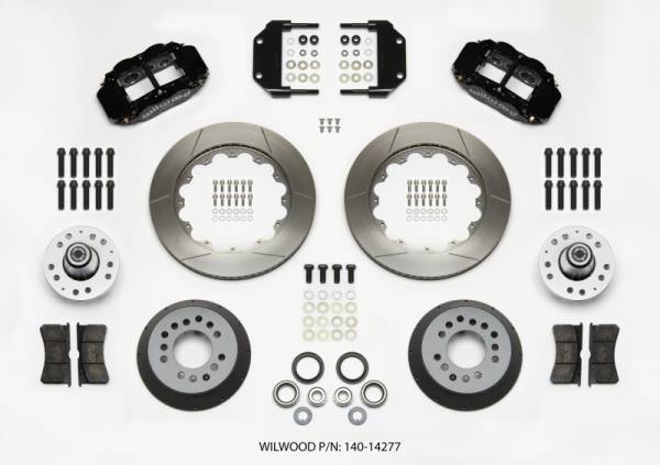 Wilwood - Wilwood 140-14277 Wilwood Narrow Superlite 6R Front Hub Kit 14.00in Magnum Force Drop Spindle