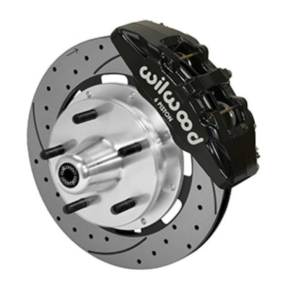 Wilwood - Wilwood 140-14533-D Wilwood Forged Dynapro Big Brake Kit - 5x5 Hub/12.19in Drilled & Slotted Rotor/ Black Caliper- Front