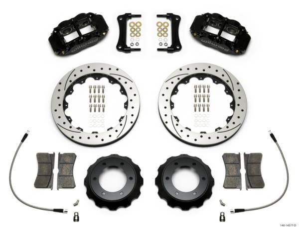 Wilwood - Wilwood 140-14577-D Wilwood Narrow Superlite 6R Front Kit 12.88in Drilled Rotor w/ Lines 05-15 Toyota Tacoma