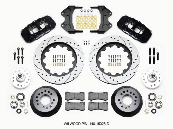 Wilwood - Wilwood 140-15025-D Wilwood AERO6 Front Hub Kit 15.00 Drilled WWE ProSpindle
