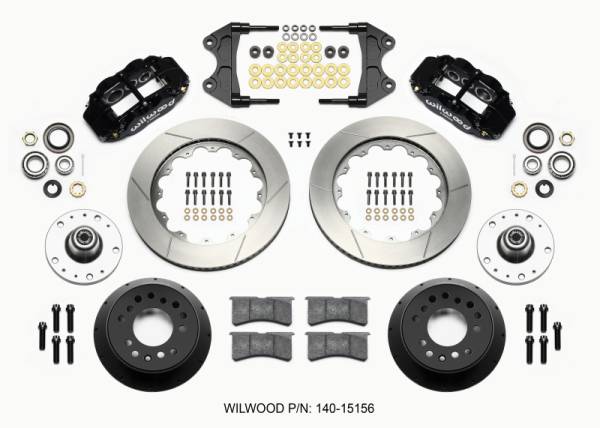 Wilwood - Wilwood 140-15156 Wilwood Narrow Superlite 6R Front Hub Kit 14.00in WWE ProSpindle (5x4.75in 5x5.00in Hub)