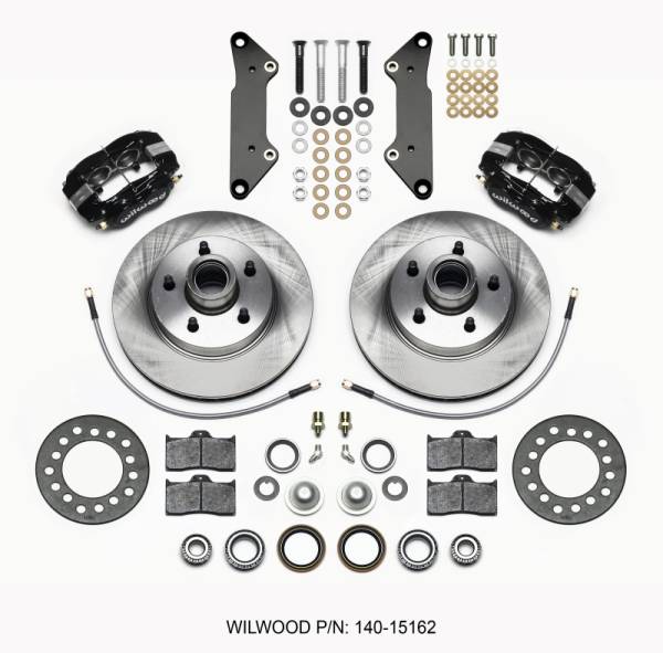 Wilwood - Wilwood 140-15162 Wilwood Forged Dynalite-M Front Kit 11.88in 1 PC Rotor&Hub Cadillac 1957-60