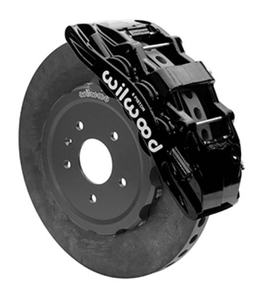 Wilwood - Wilwood 140-15312-CSIC Wilwood SX6R WCCB Carbon-Ceramic Front Brake Kit 15in Plain Face Black 05-13 Chevy Corvette