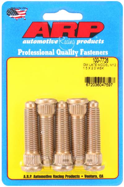 ARP - ARP 100-7726 ARP GM Late Model M12 X 1.5 X 2.0 Wheel Stud Kit