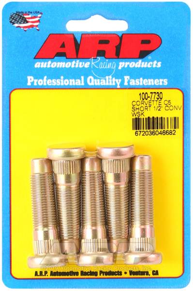 ARP - ARP 100-7730 ARP Chevrolet Corvette C5 Short 1/2in Conversion Wheel Stud Kit