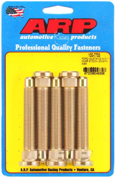 ARP - ARP 100-7733 ARP 2015 Ford Mustang M14 1in Over Stock Length Wheel Stud Kit