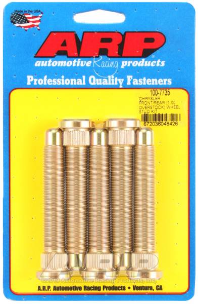 ARP - ARP 100-7735 ARP Chrysler Front / Rear M14 1.000 Over Stock Wheel Stud Kit