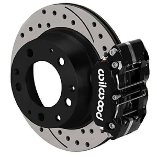 Wilwood - Wilwood 140-16682-D Wilwood 84-89 Porsche 911 Dynapro-P Radial Rear Brake Kit w/ 11.42in SRP Rotors & Lines - Black