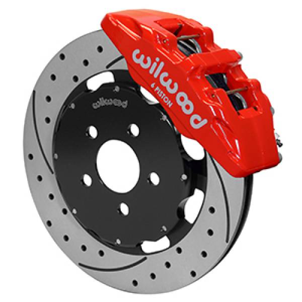 Wilwood - Wilwood 140-16827-DR Wilwood 03-05 Dodge Neon SRT-4 Forged Dynapro 6 Big Brake Front Brake Kit 12.19 - Red