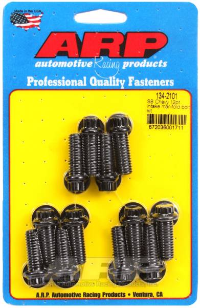 ARP - ARP 134-2101 ARP SB Chevy 12pt Intake Manifold Bolt Kit (3/8 Socket)