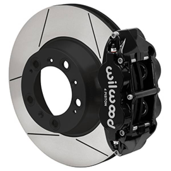 Wilwood - Wilwood 140-17101 Wilwood 99-12 Porsche 911(996/997) Superlite 4R Rear Brake Kit Slotted 14.00in Rotor w/Lines - Black