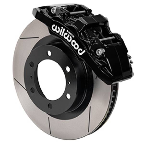 Wilwood - Wilwood 140-17284 Wilwood 15-21 Toyota 4Runner Aero6-DM Black Front Brake Kit - Slotted