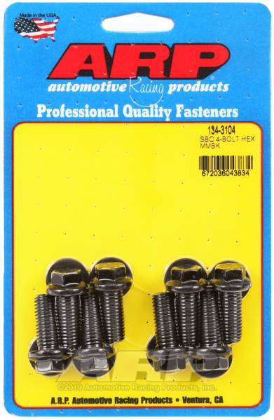 ARP - ARP 134-3104 ARP SB Chevy 4-Bolt Hex Motor Mount Bolt Kit