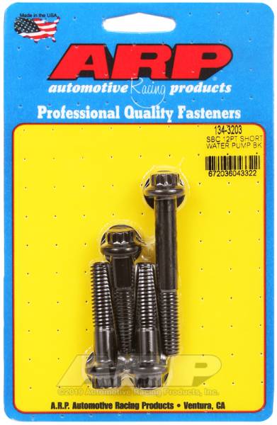 ARP - ARP 134-3203 ARP SB Chevy 12pt Short Water Pump Bolt Kit