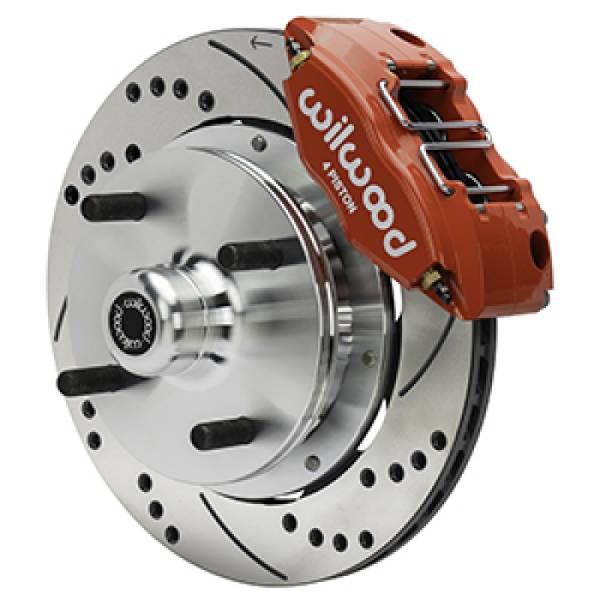 Wilwood - Wilwood 140-17473-DR Wilwood 70-72 Porsche 914 Front Powerlite Brake Kit Drilled & Slotted - Red