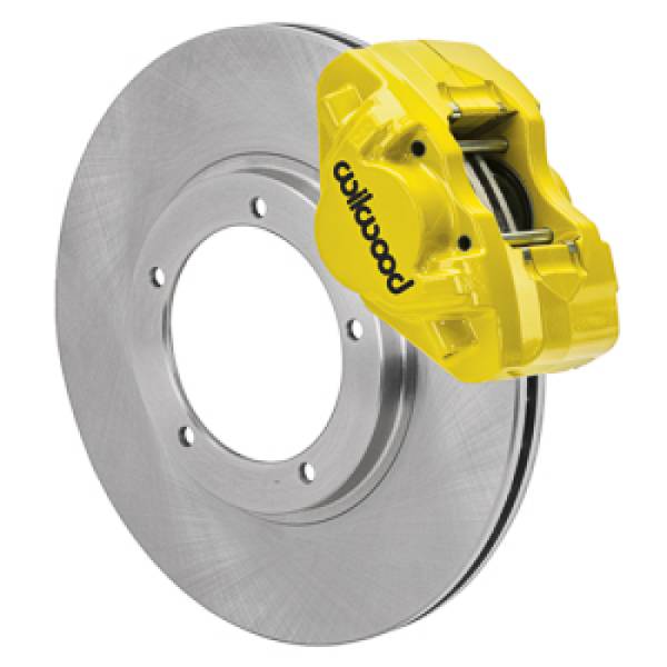 Wilwood - Wilwood 140-17652-Y Wilwood 69-74 Porsche 911 D31 11.10in. Front Brake Kit w/ Flex Lines - Yellow